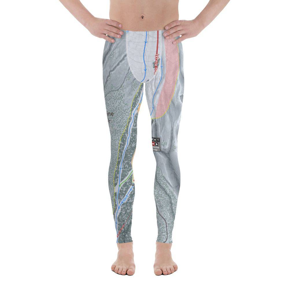 Timber line, Oregon Ski Trail Map Men's Base Layer Bottom