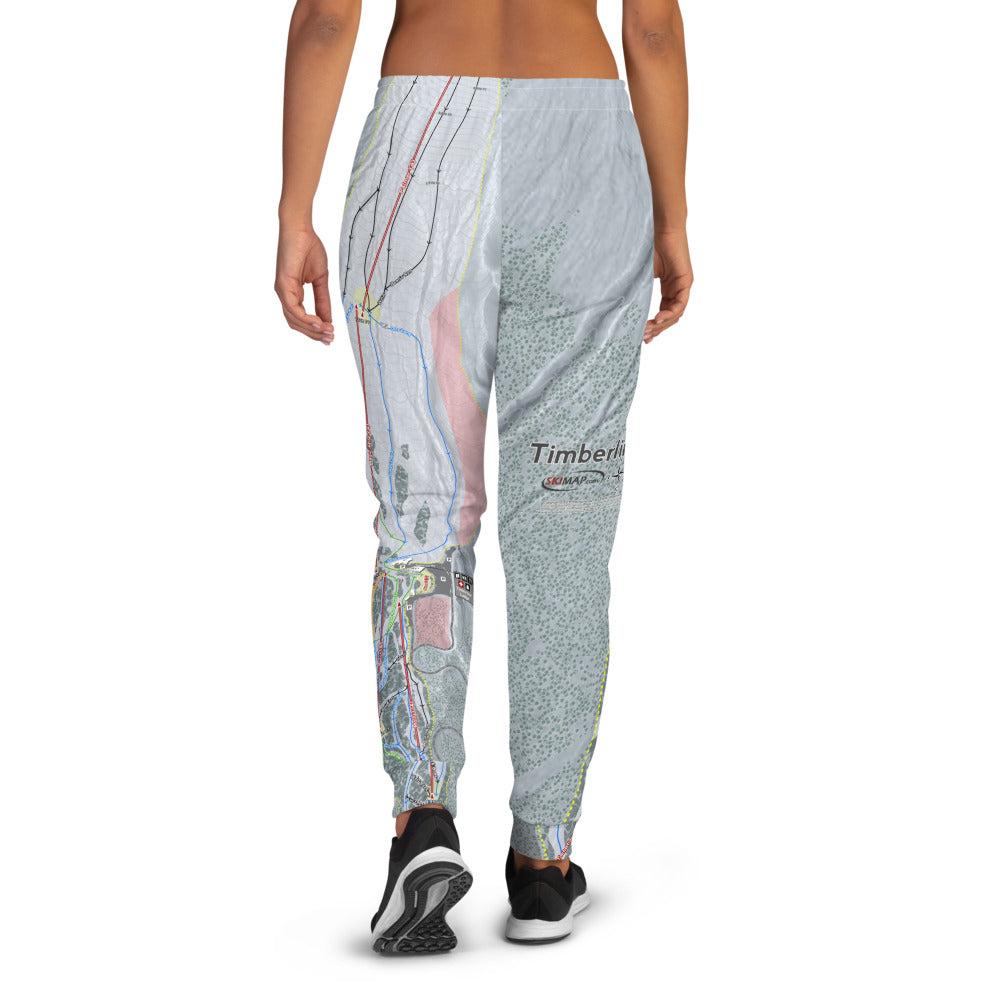 Timber line, Oregon Ski Trail Map Women's Mid-Layer - Powderaddicts