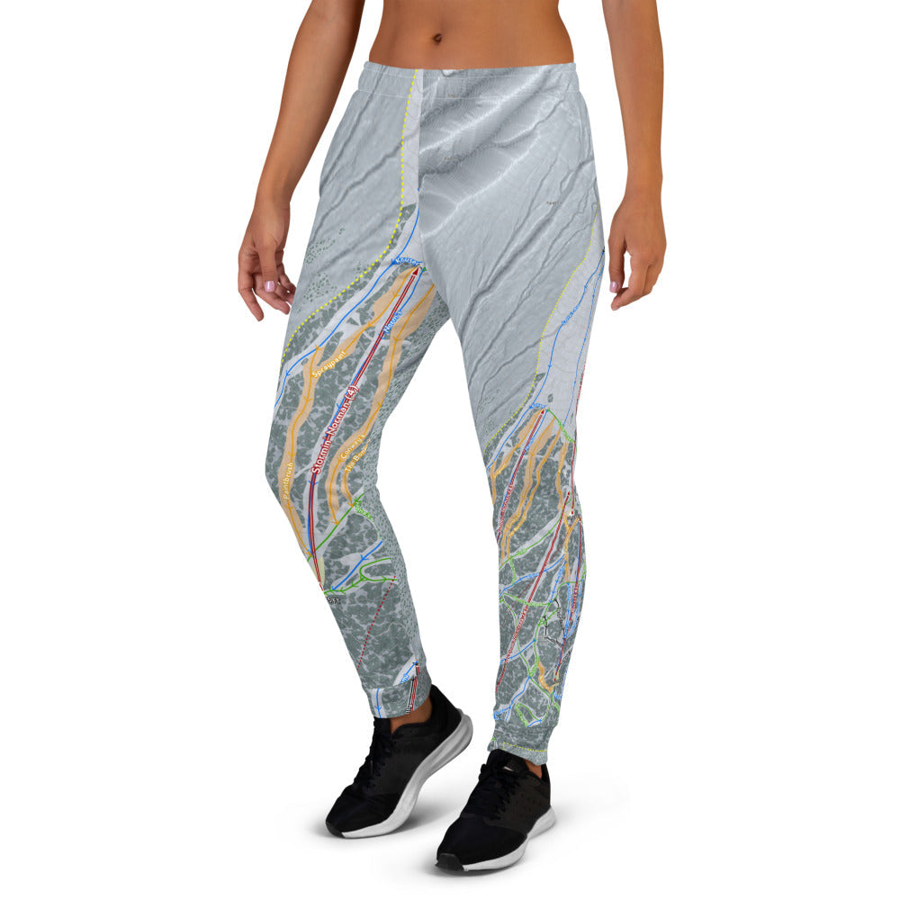 Timber line, Oregon Ski Trail Map Women's Mid-Layer - Powderaddicts