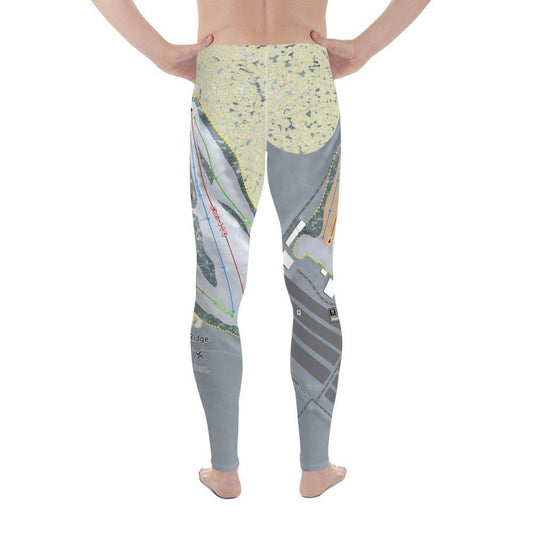 Timber Ridge, Michigan Ski Trail Map Men's Base Layer Bottom - Powderaddicts