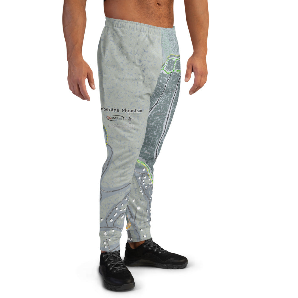 Timberline Mountain, West Virginia Ski Trail Map Men's Mid-Layer - Powderaddicts