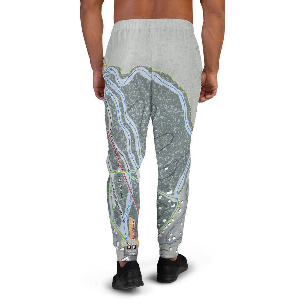Timberline Mountain, West Virginia Ski Trail Map Men's Mid-Layer - Powderaddicts