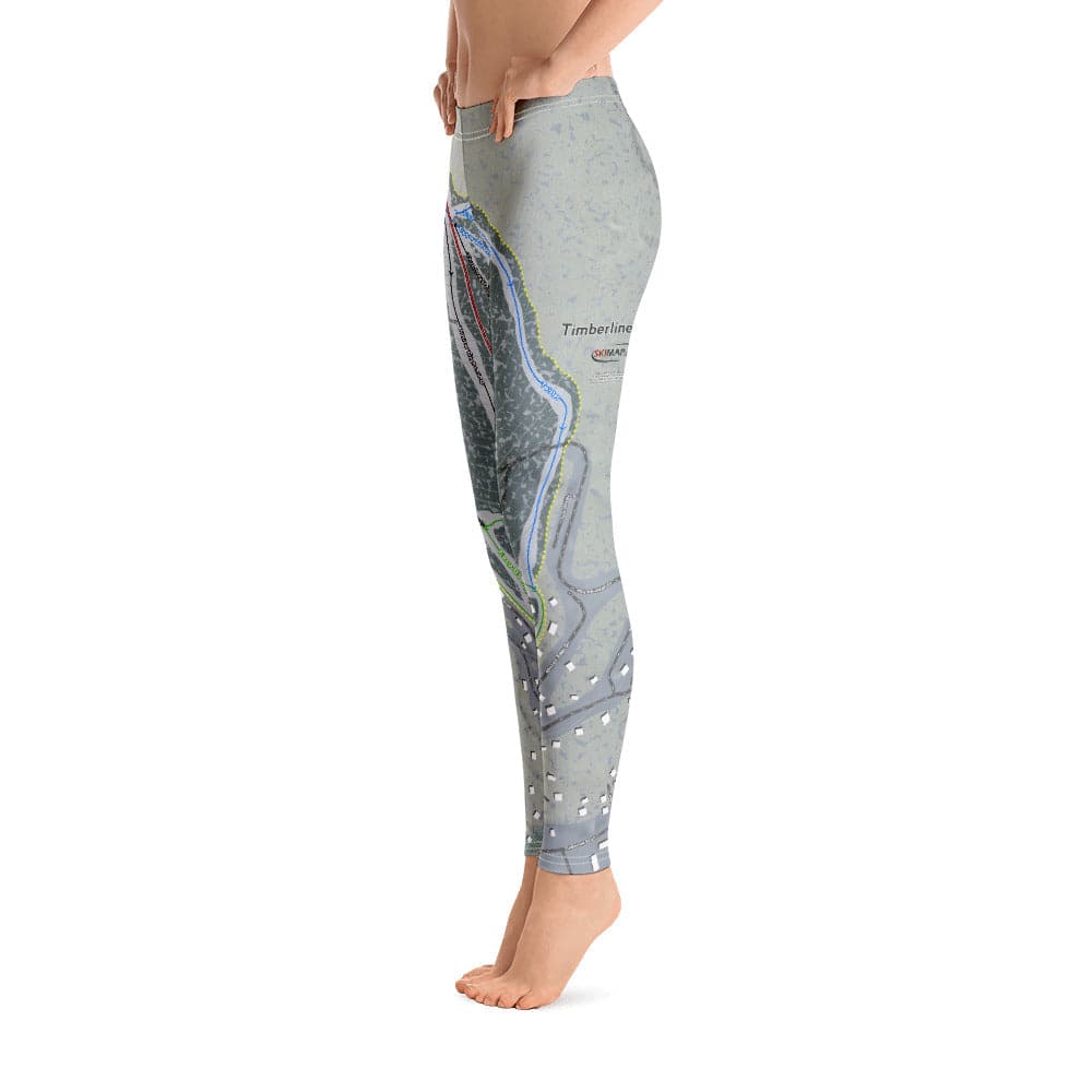 Timberline Mountain, West Virginia Ski Trail Map Women's Base Layer Bottom - Powderaddicts