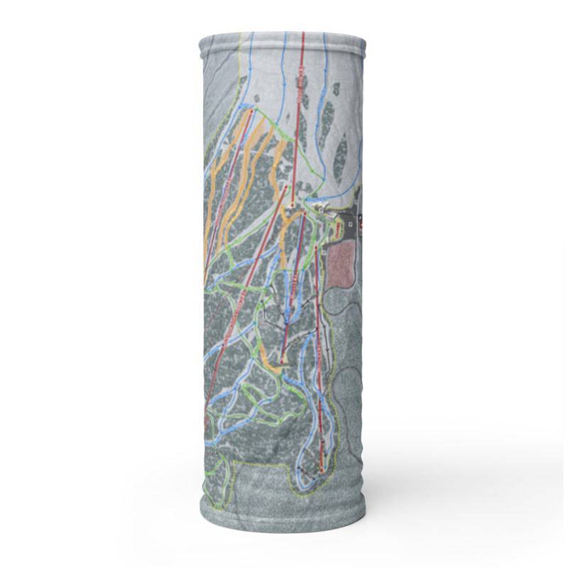 Timberline, Oregon Ski Trail Map Printed Neck Gaiter - Powderaddicts
