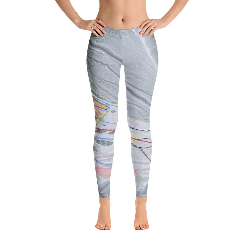 Timberline, Oregon Ski Trail Map Women's Base Layer Bottom - Powderaddicts