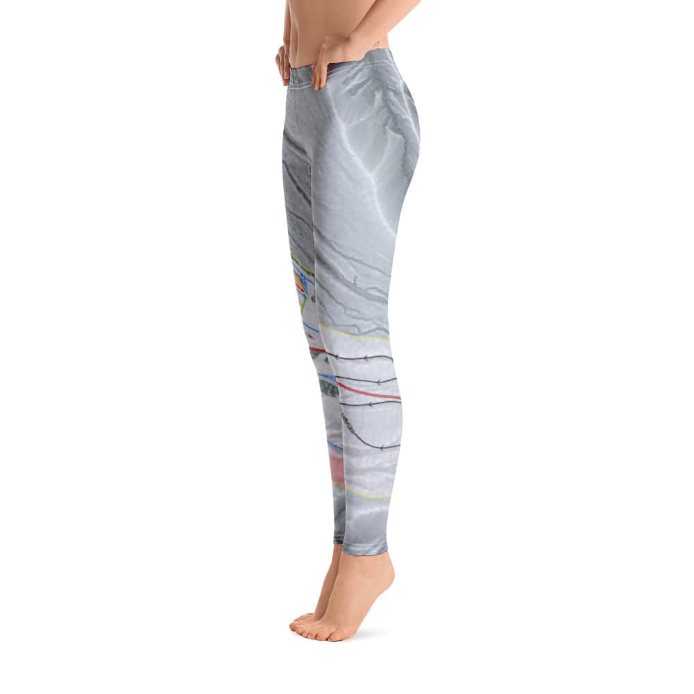 Timberline, Oregon Ski Trail Map Women's Base Layer Bottom - Powderaddicts