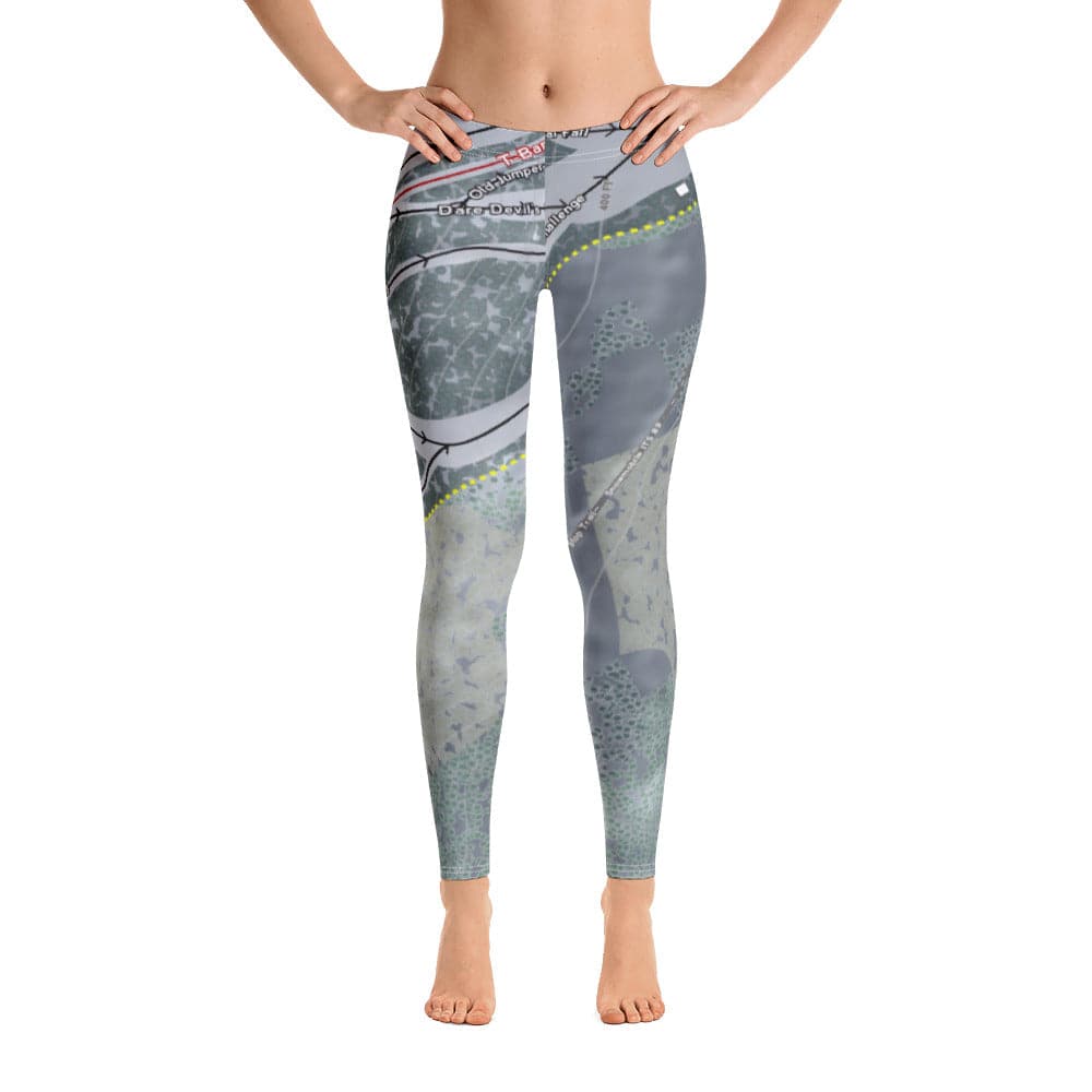 Titcomb Mountain, Maine Ski Trail Map Women's Base Layer Bottom - Powderaddicts