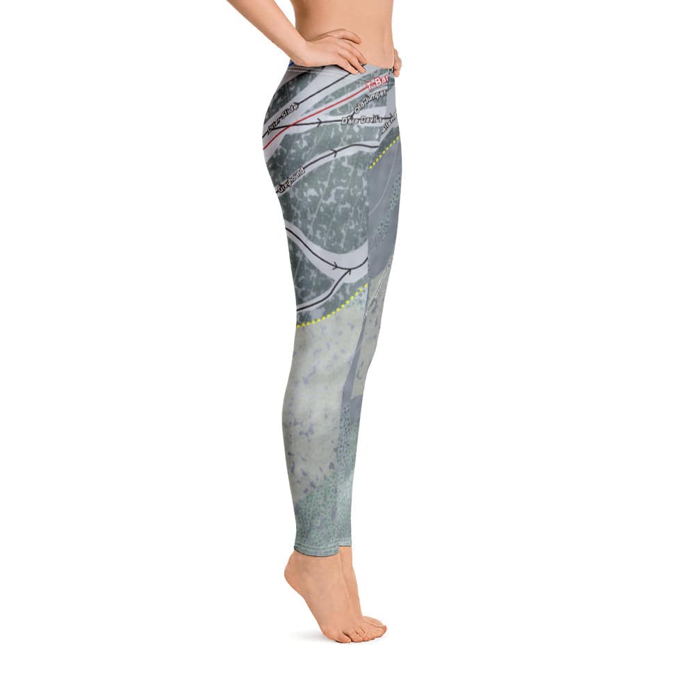 Titcomb Mountain, Maine Ski Trail Map Women's Base Layer Bottom - Powderaddicts