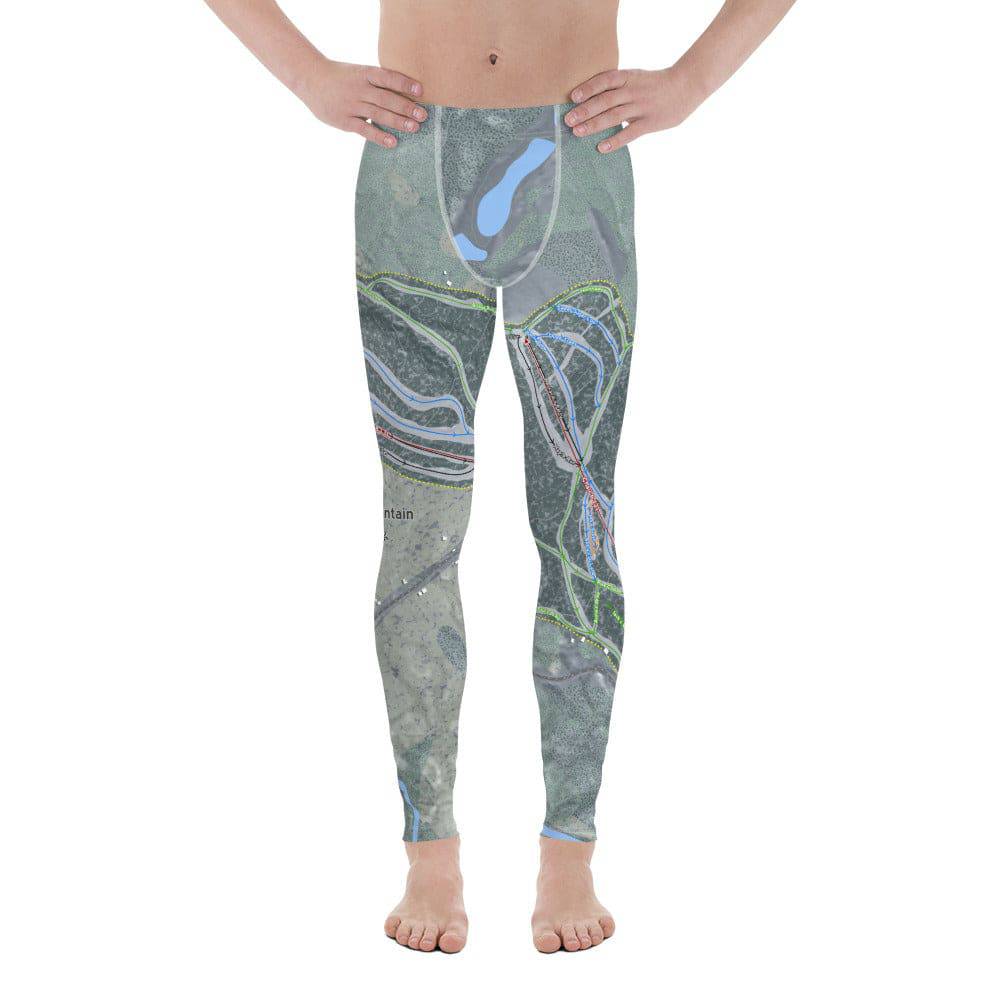 Titus Mountain, New York Ski Trail Map Men's Base Layer Bottom