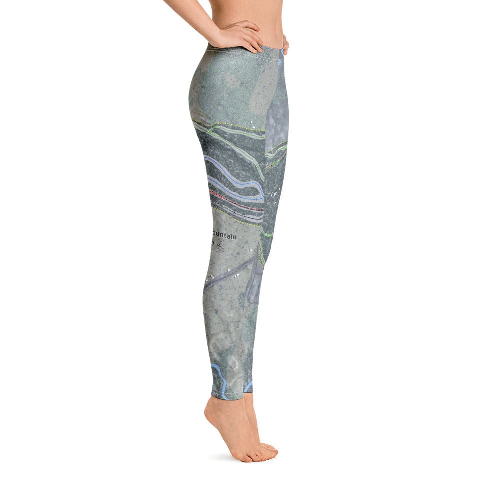 Titus Mountain, New York Ski Trail Map Women's Base Layer Bottom - Powderaddicts
