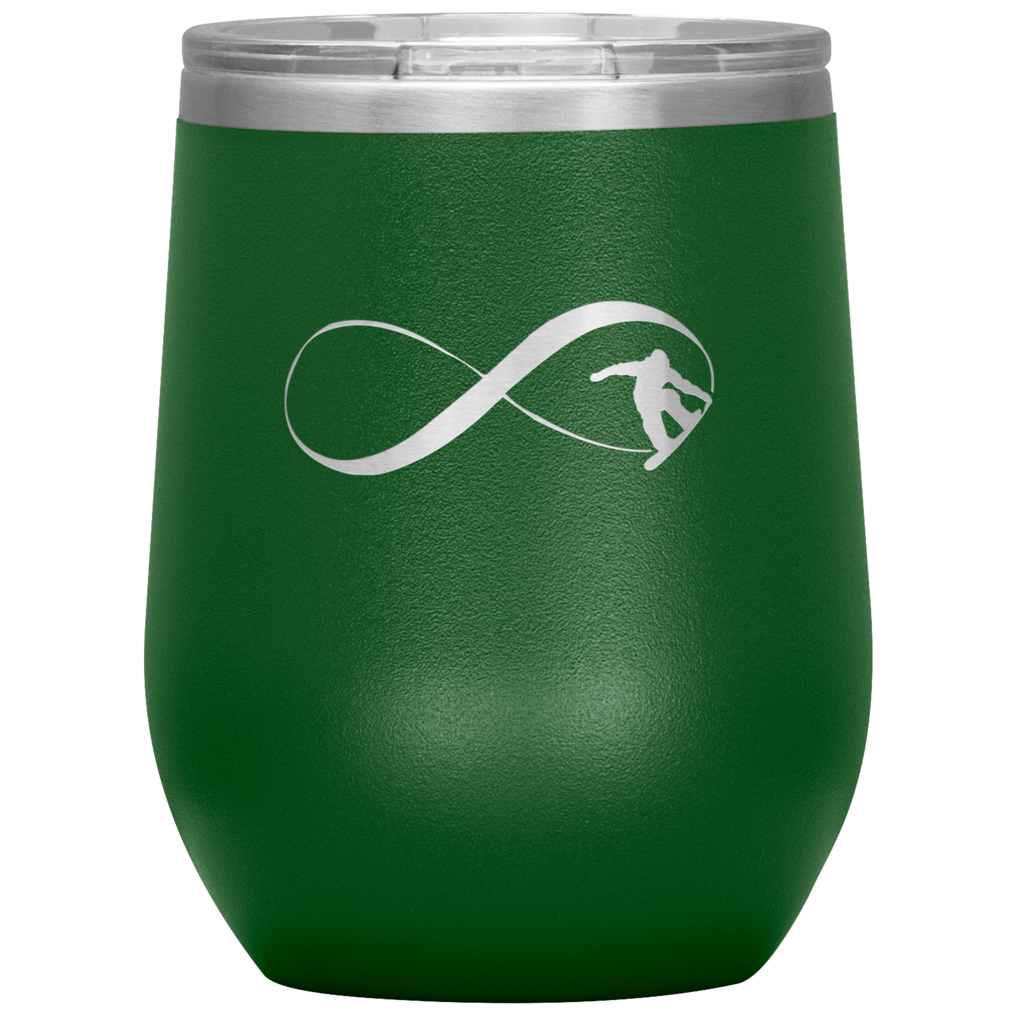 Infinity Snowboard Wine 12oz Tumbler - Powderaddicts
