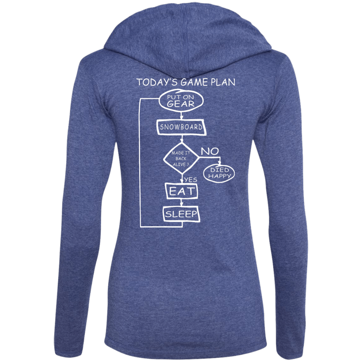 Today's Game Plan - I Snowboard Hoodies - Powderaddicts