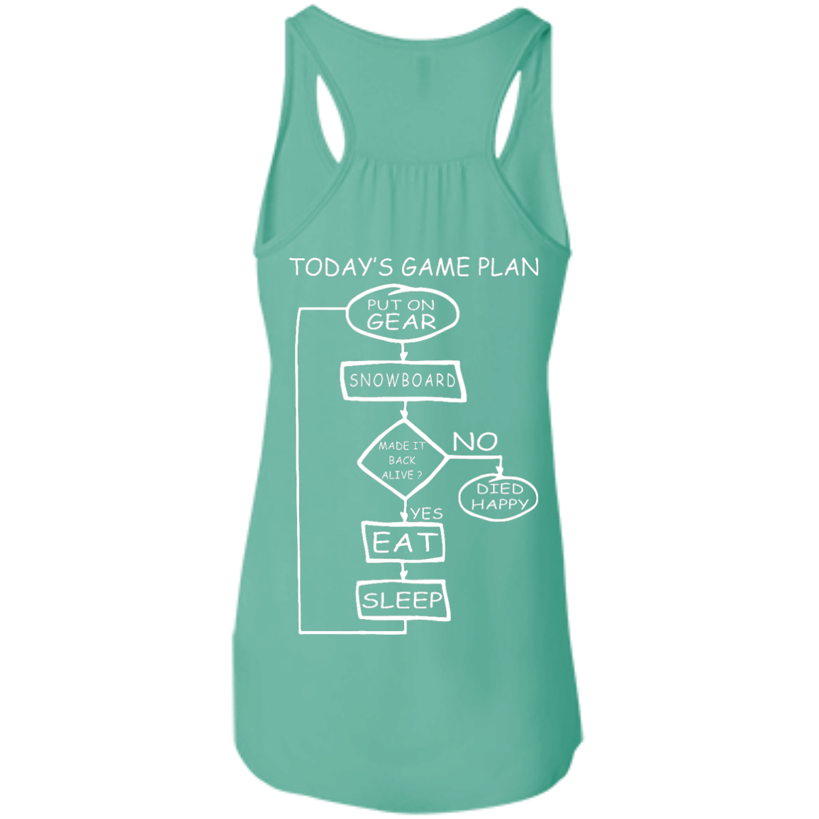 Today's Game Plan - I Snowboard Tank Tops - Powderaddicts