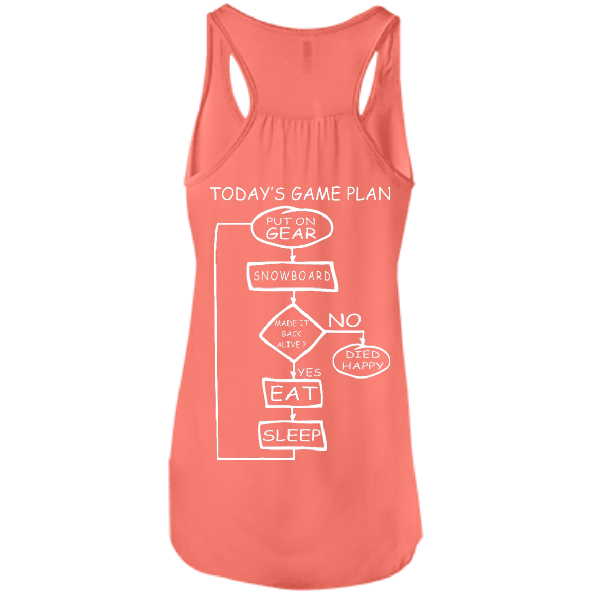 Today's Game Plan - I Snowboard Tank Tops - Powderaddicts