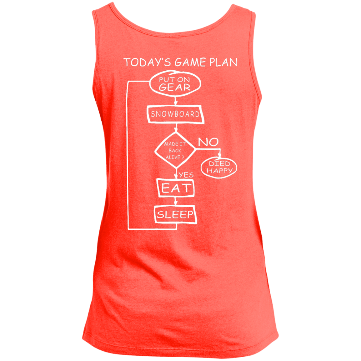 Today's Game Plan - I Snowboard Tank Tops - Powderaddicts