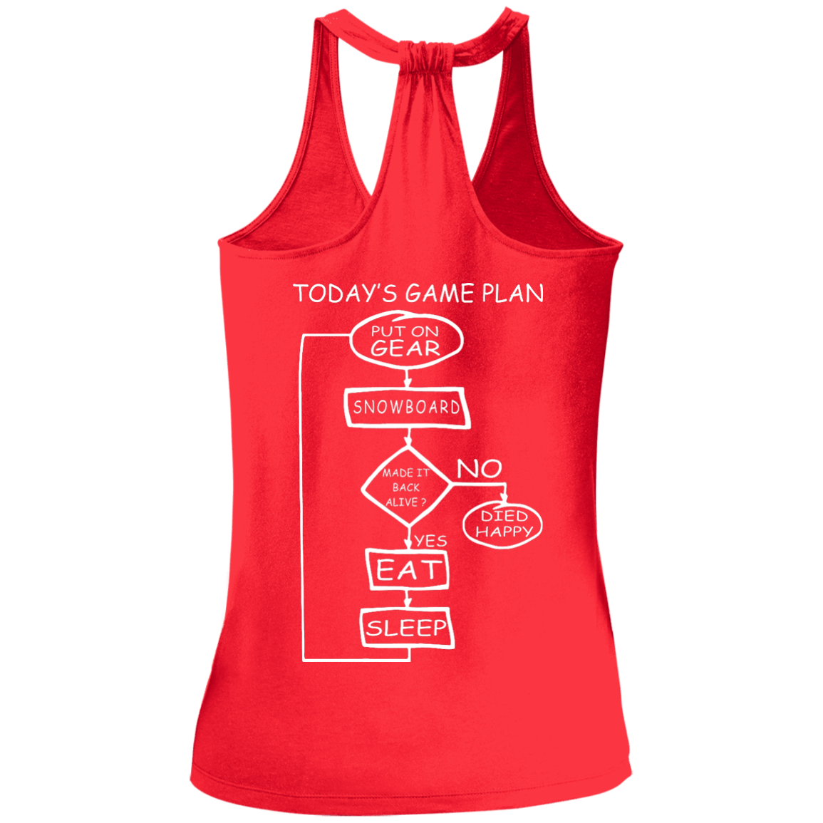 Today's Game Plan - I Snowboard Tank Tops - Powderaddicts