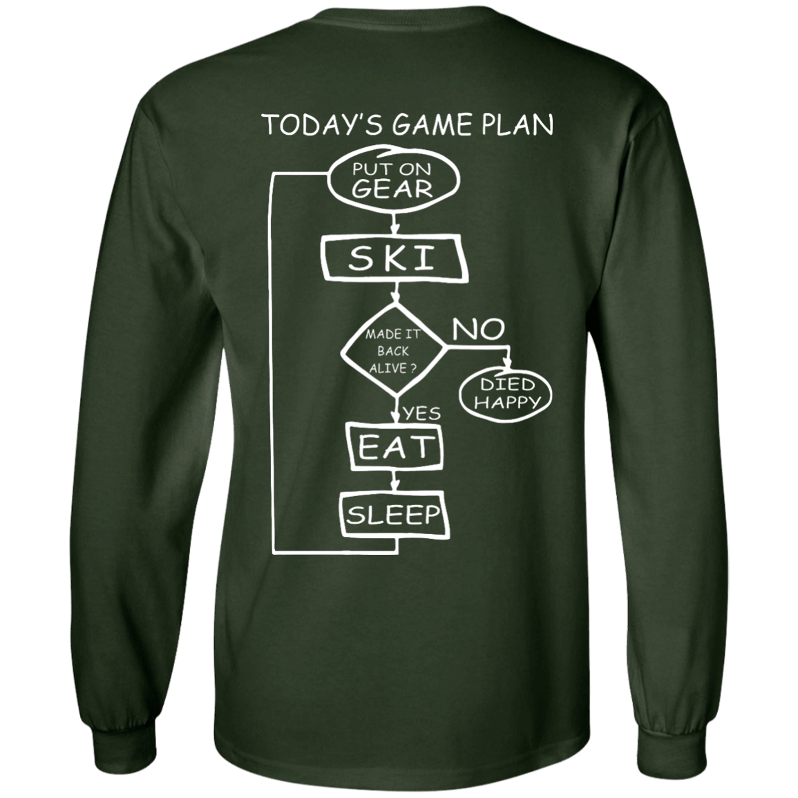 Today's Game Plan - Skiing Long Sleeves - Powderaddicts