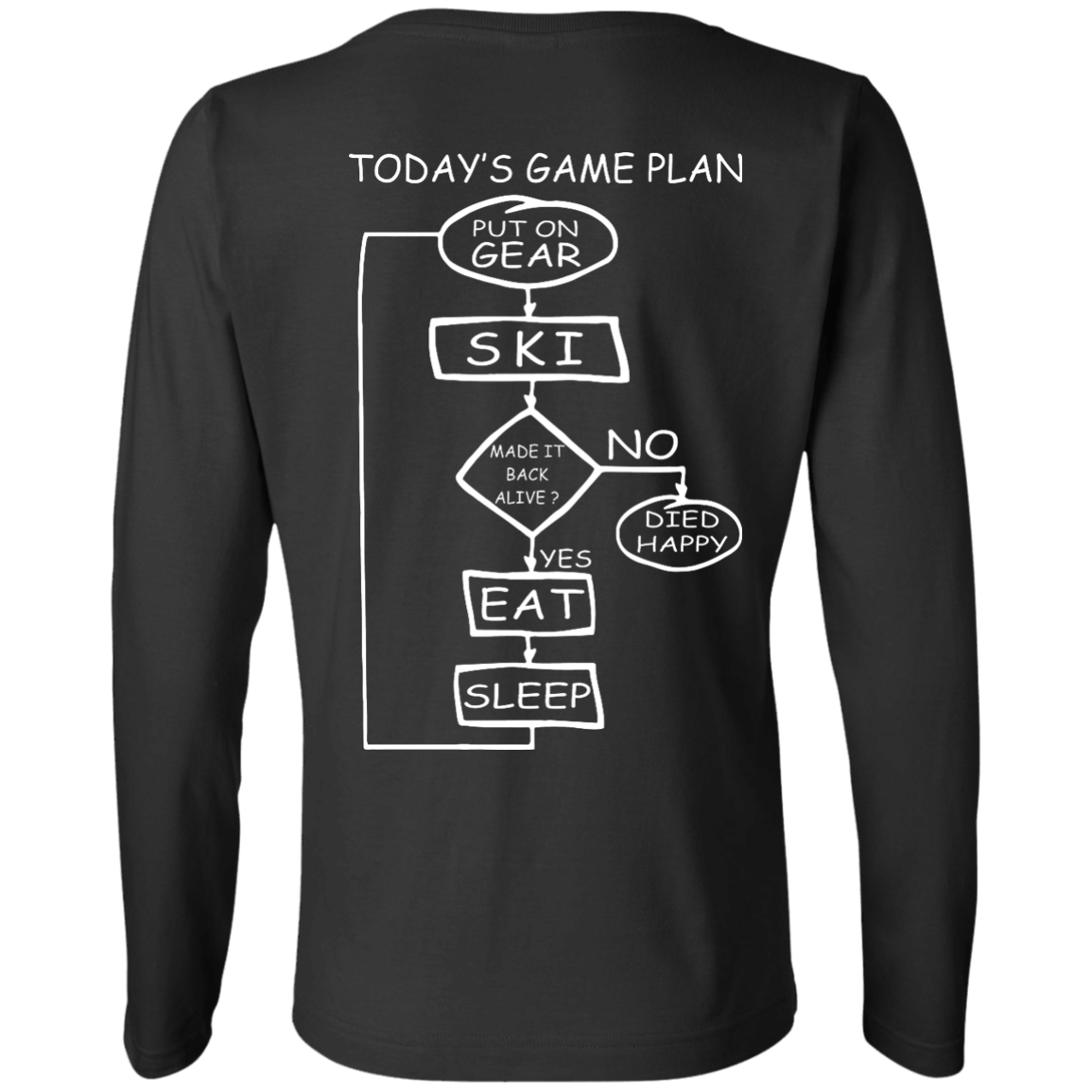 Today's Game Plan - Skiing Long Sleeves - Powderaddicts