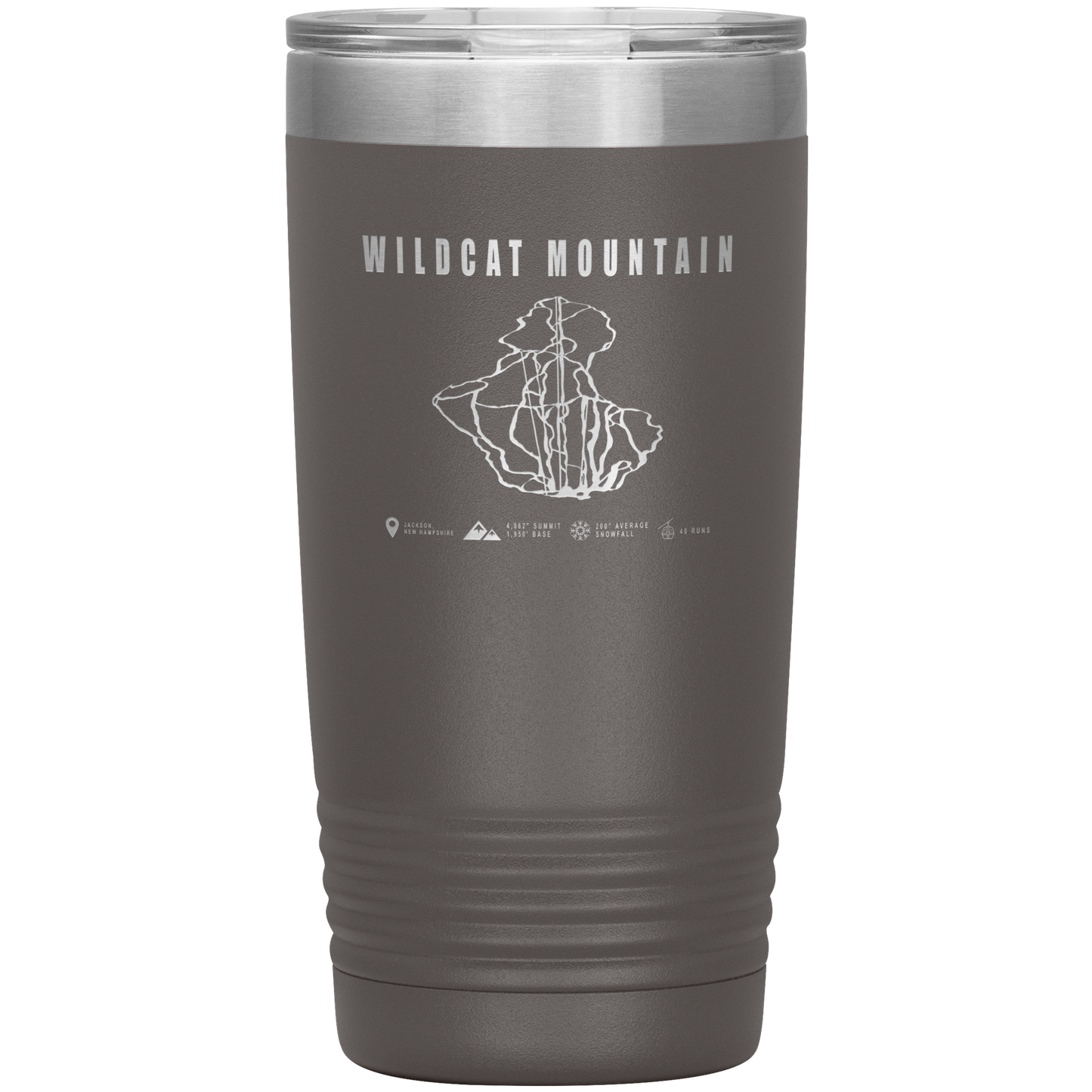 Wildcat Mountain, New Hampshire Ski Trail Map 20oz Tumbler - Powderaddicts