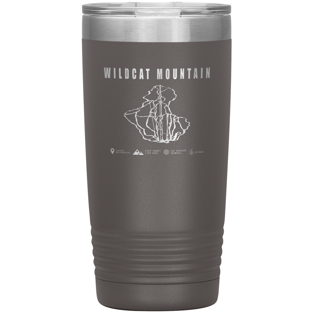 Wildcat Mountain, New Hampshire Ski Trail Map 20oz Tumbler - Powderaddicts