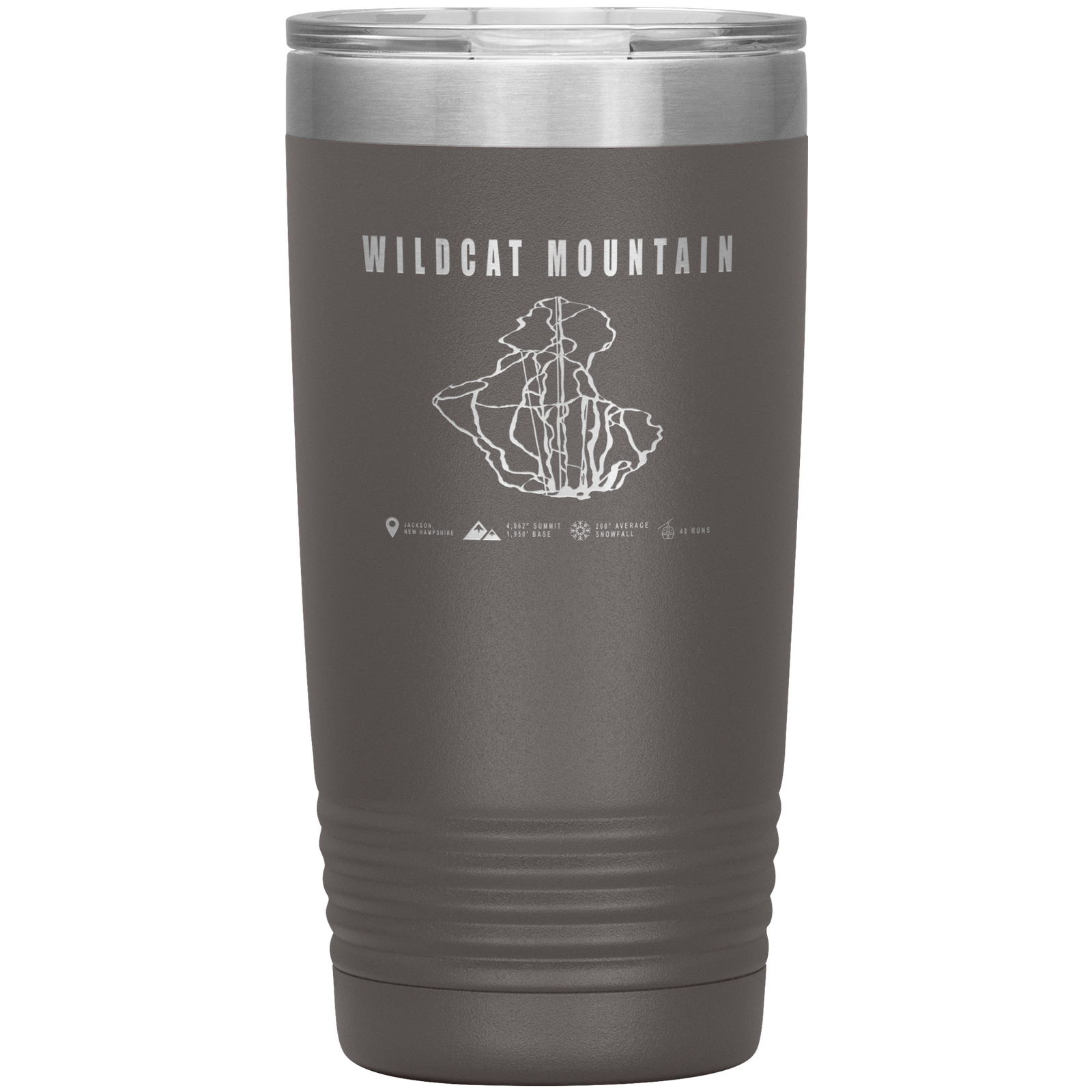 Wildcat Mountain, New Hampshire Ski Trail Map 20oz Tumbler - Powderaddicts