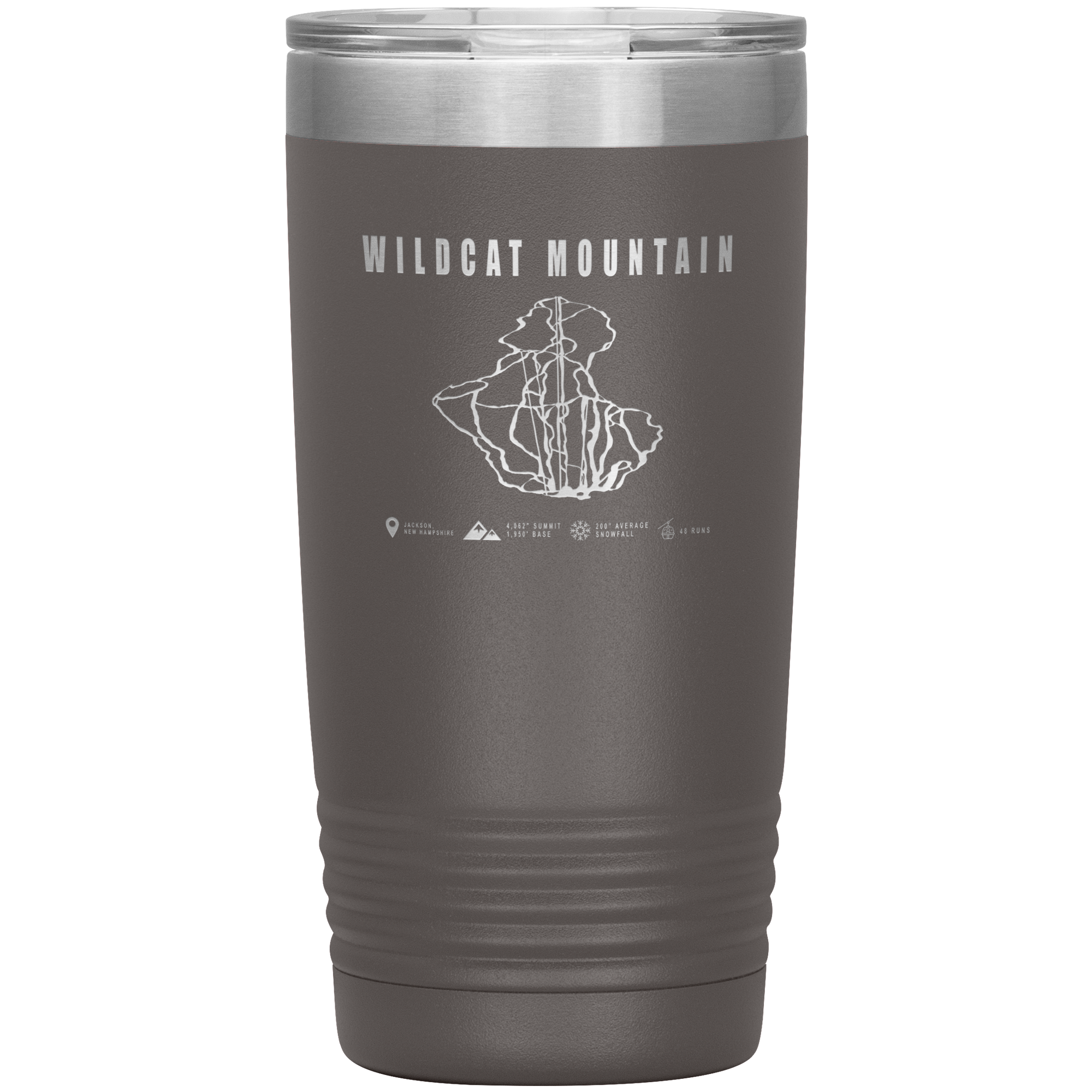 Wildcat Mountain, New Hampshire Ski Trail Map 20oz Tumbler - Powderaddicts
