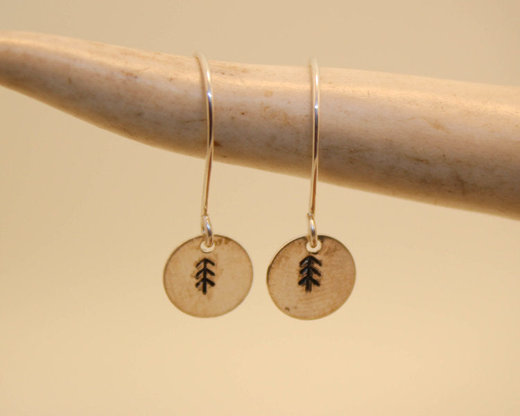 STAMPED TREE EARRINGS - Powderaddicts