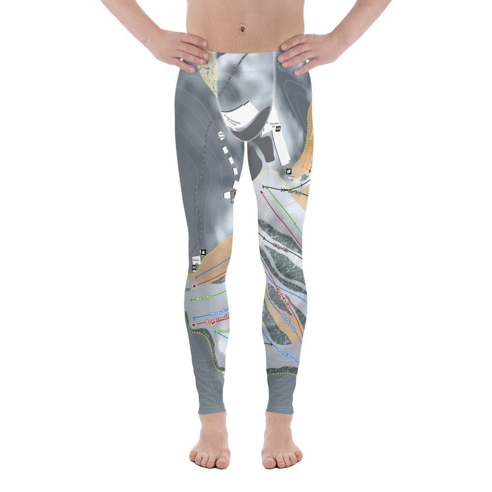 Treetops, Michigan Ski Trail Map Men's Base Layer Bottom
