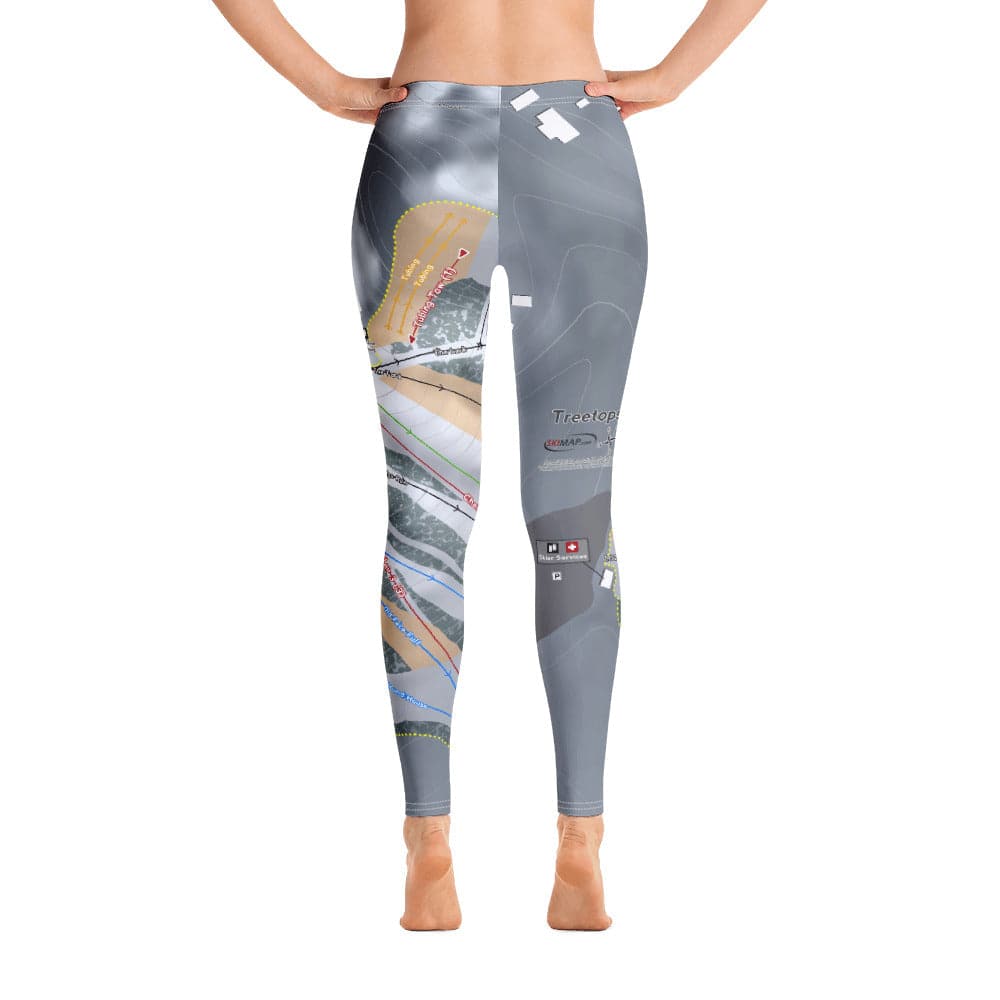 Treetops, Michigan Ski Trail Map Women's Base Layer Bottom