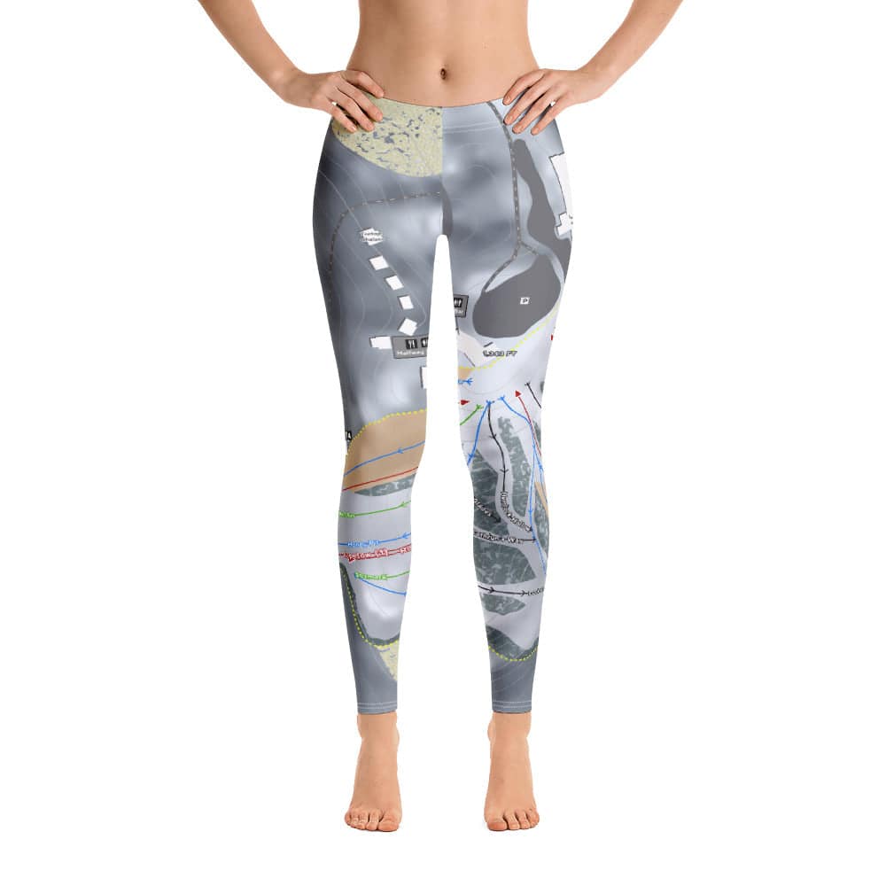 Treetops, Michigan Ski Trail Map Women's Base Layer Bottom - Powderaddicts
