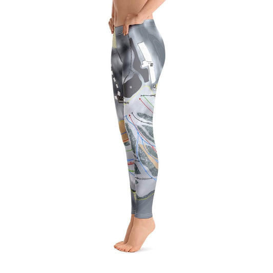 Treetops, Michigan Ski Trail Map Women's Base Layer Bottom - Powderaddicts