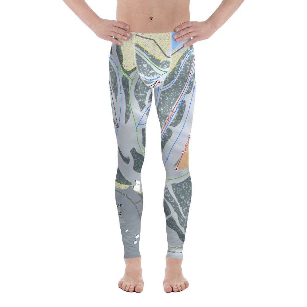 Trollhaugen, Wisconsin Ski Trail Map Men's Base Layer Bottom