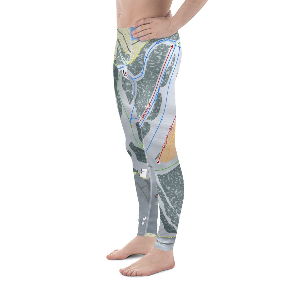 Trollhaugen, Wisconsin Ski Trail Map Men's Base Layer Bottom - Powderaddicts