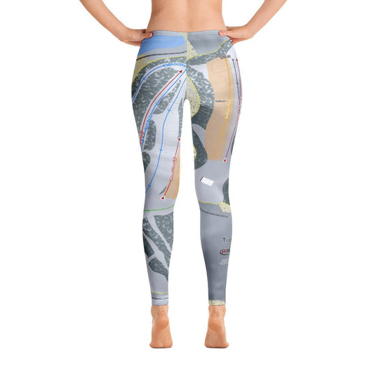 Trollhaugen, Wisconsin Ski Trail Map Women's Base Layer Bottom - Powderaddicts