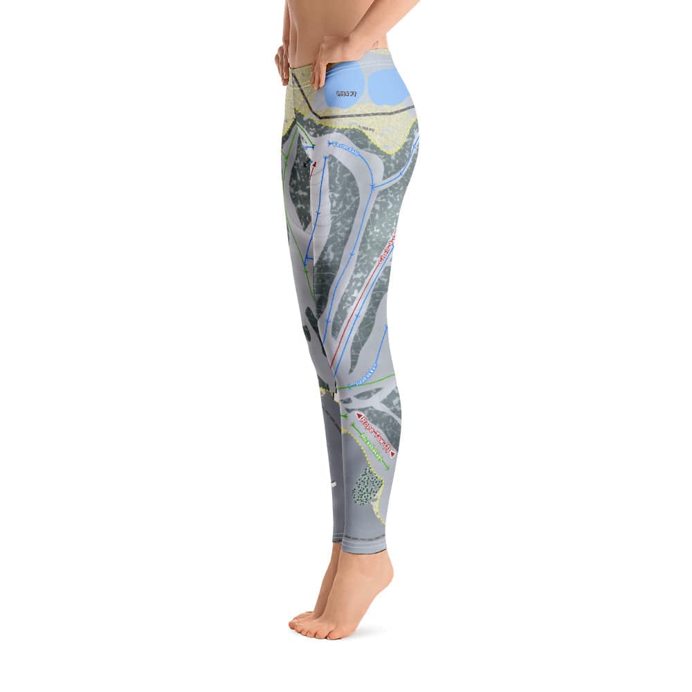 Trollhaugen, Wisconsin Ski Trail Map Women's Base Layer Bottom - Powderaddicts