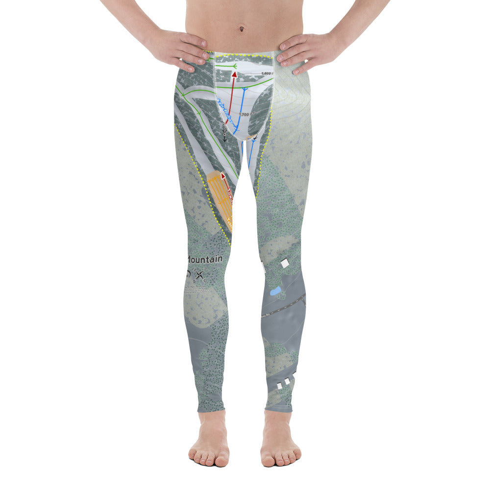 Tussey Mountain, Pennsylvania Ski Trail Map Men's Base Layer Bottom - Powderaddicts