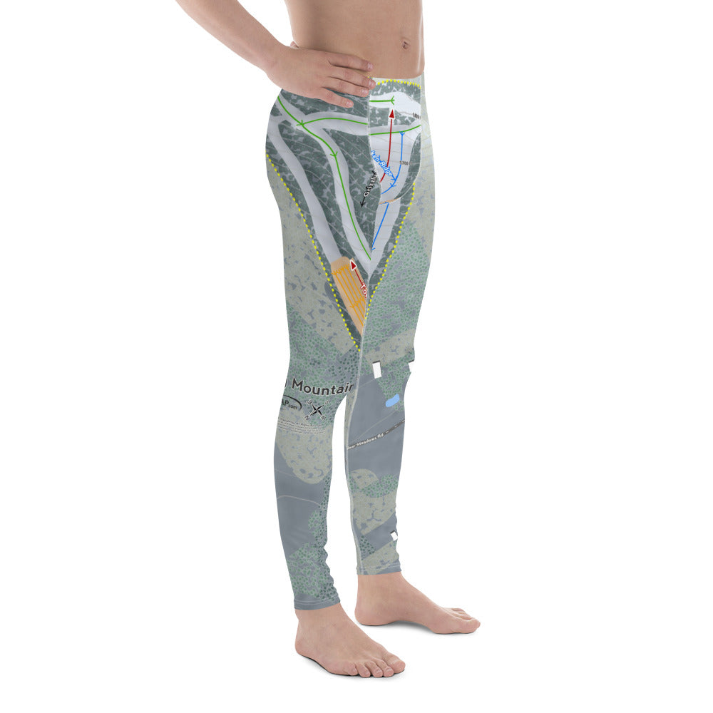 Tussey Mountain, Pennsylvania Ski Trail Map Men's Base Layer Bottom - Powderaddicts