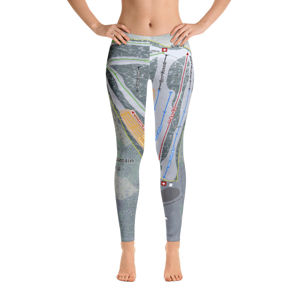 Tussey Mountain, Pennsylvania Ski Trail Map Women's Base Layer Bottom - Powderaddicts
