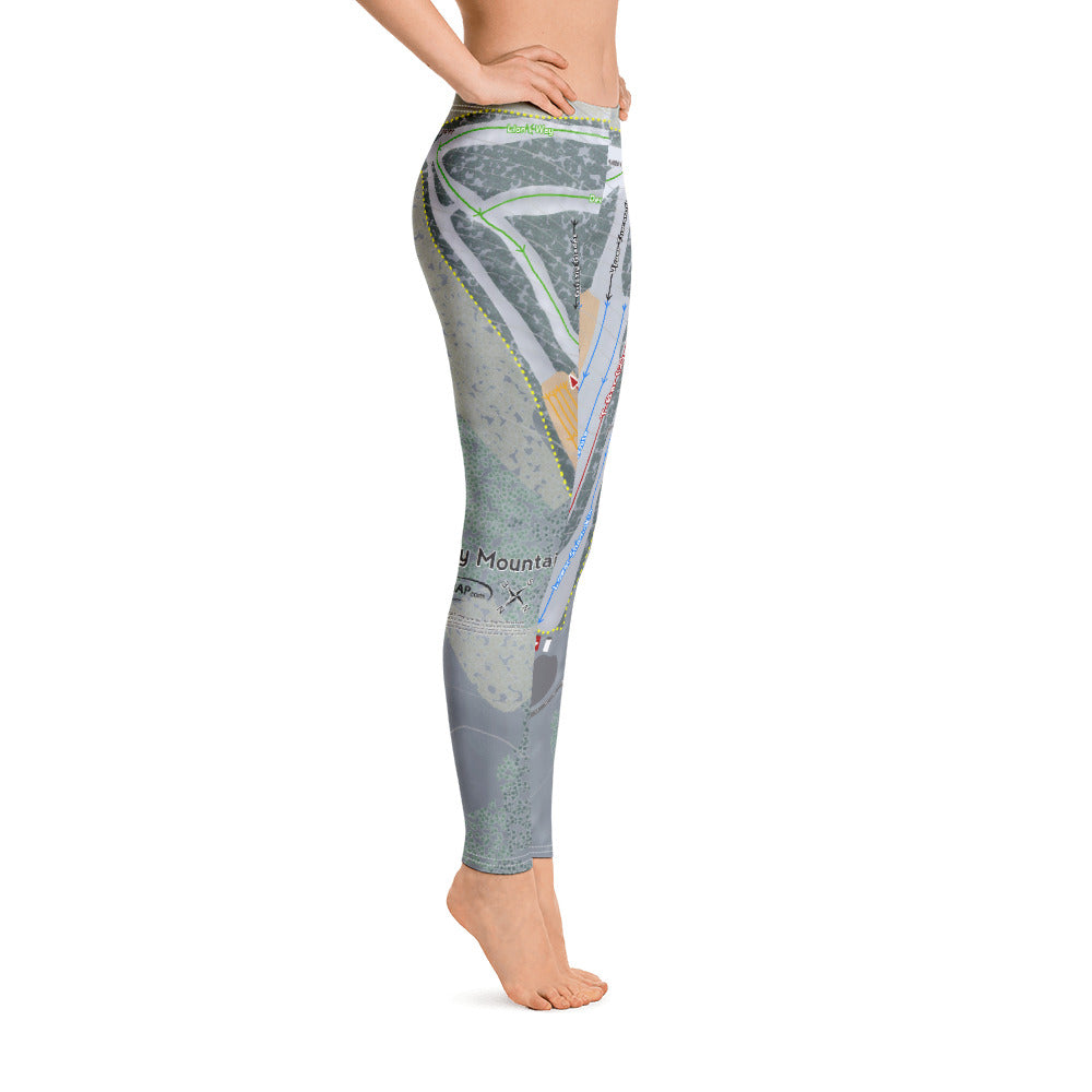 Tussey Mountain, Pennsylvania Ski Trail Map Women's Base Layer Bottom - Powderaddicts