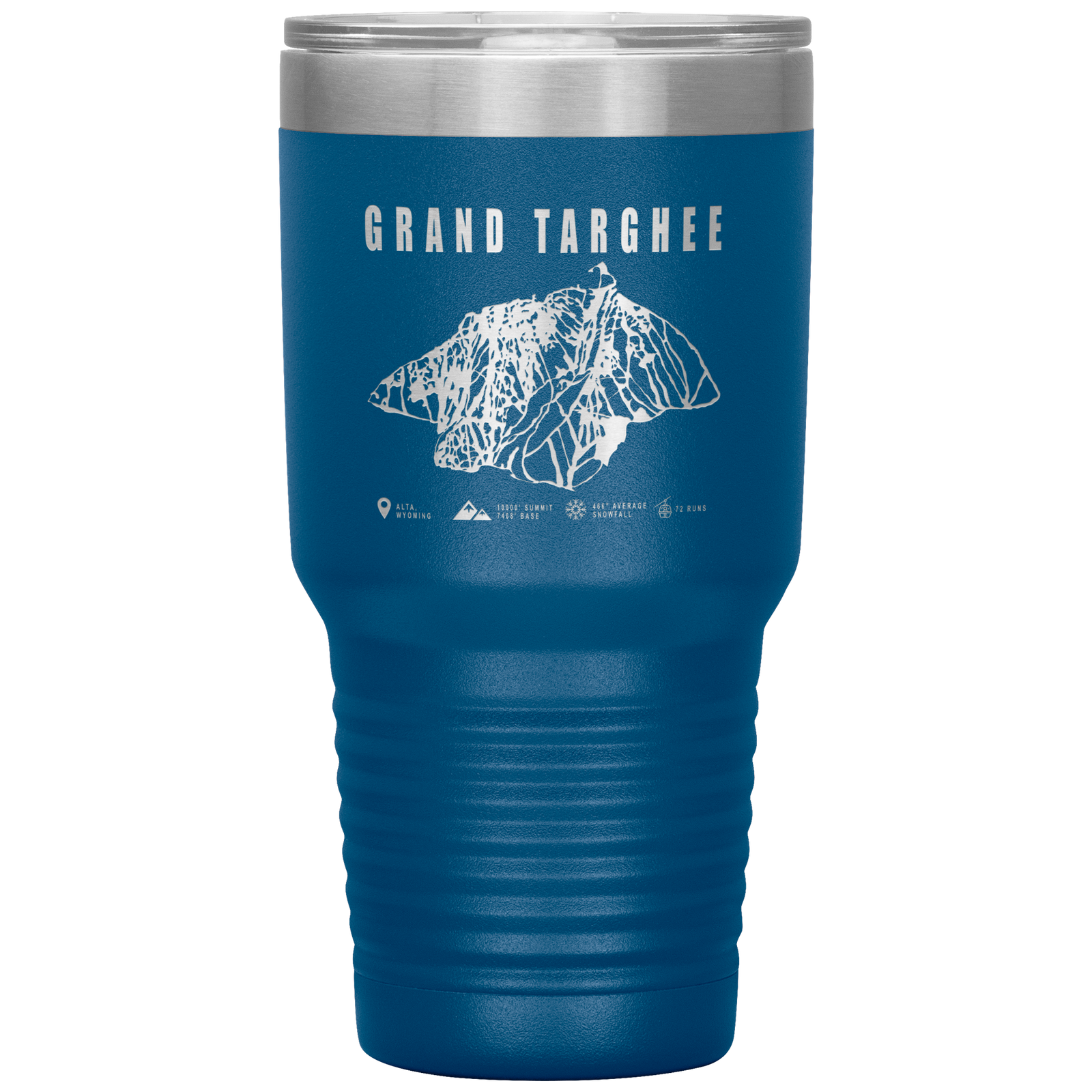 Grand Targhee Wyoming Ski Trail Map 30oz Tumbler - Powderaddicts