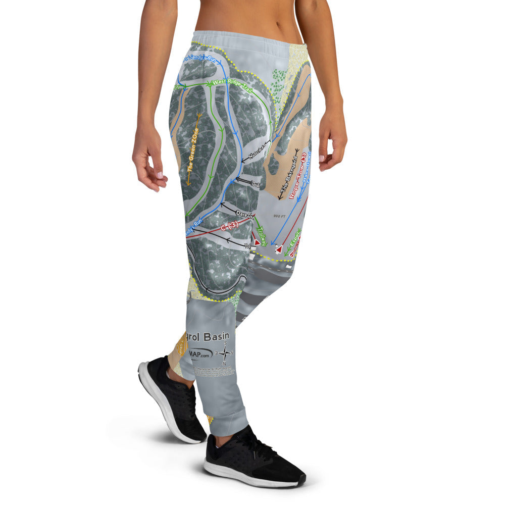Tyrol Basin, Wisconsin Ski Trail Map Women's Mid-Layer - Powderaddicts