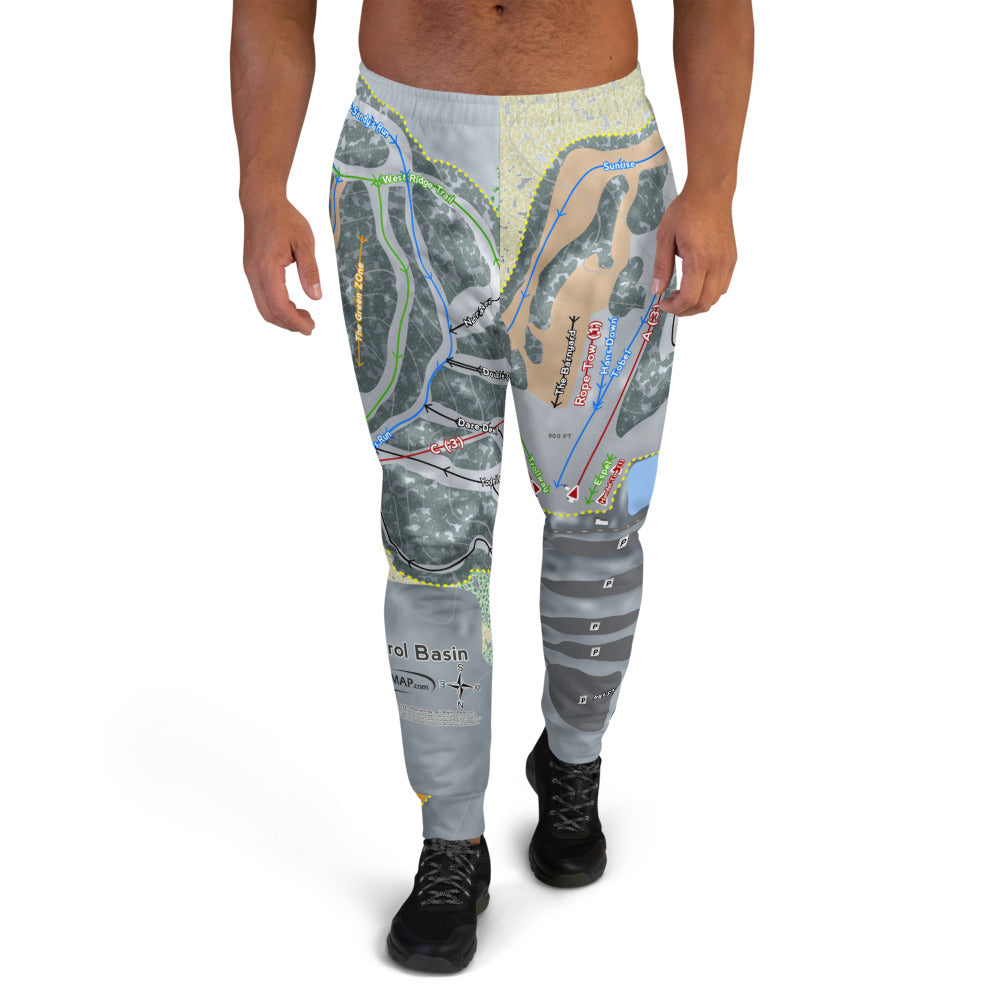TyrolBasin, Wisconsin Ski Trail Map Men's Mid-Layer - Powderaddicts