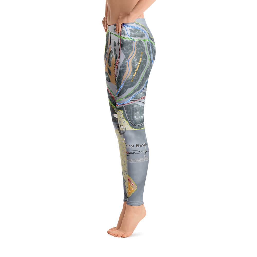 TyrolBasin, Wisconsin Ski Trail Map Women's Base Layer Bottom - Powderaddicts