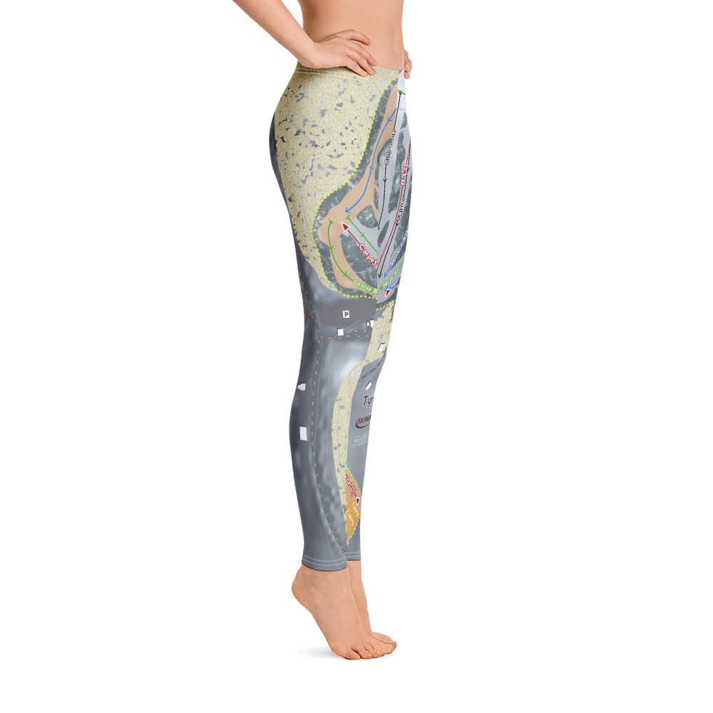 TyrolBasin, Wisconsin Ski Trail Map Women's Base Layer Bottom - Powderaddicts