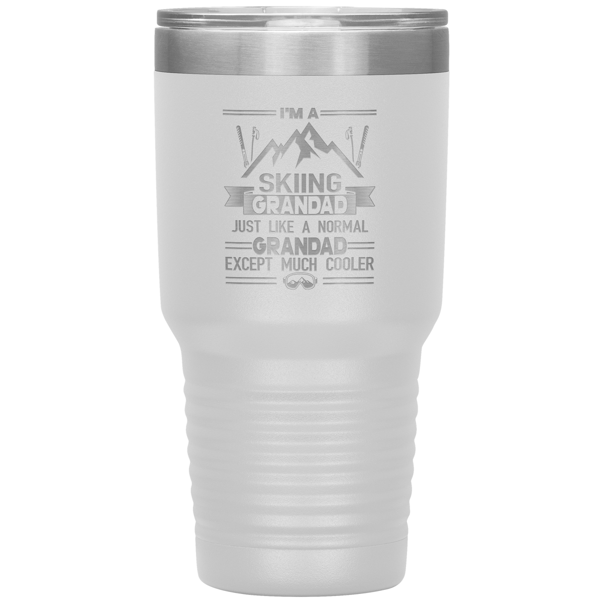 I&#39;m A Skiing Grandad 30oz Tumbler - Powderaddicts