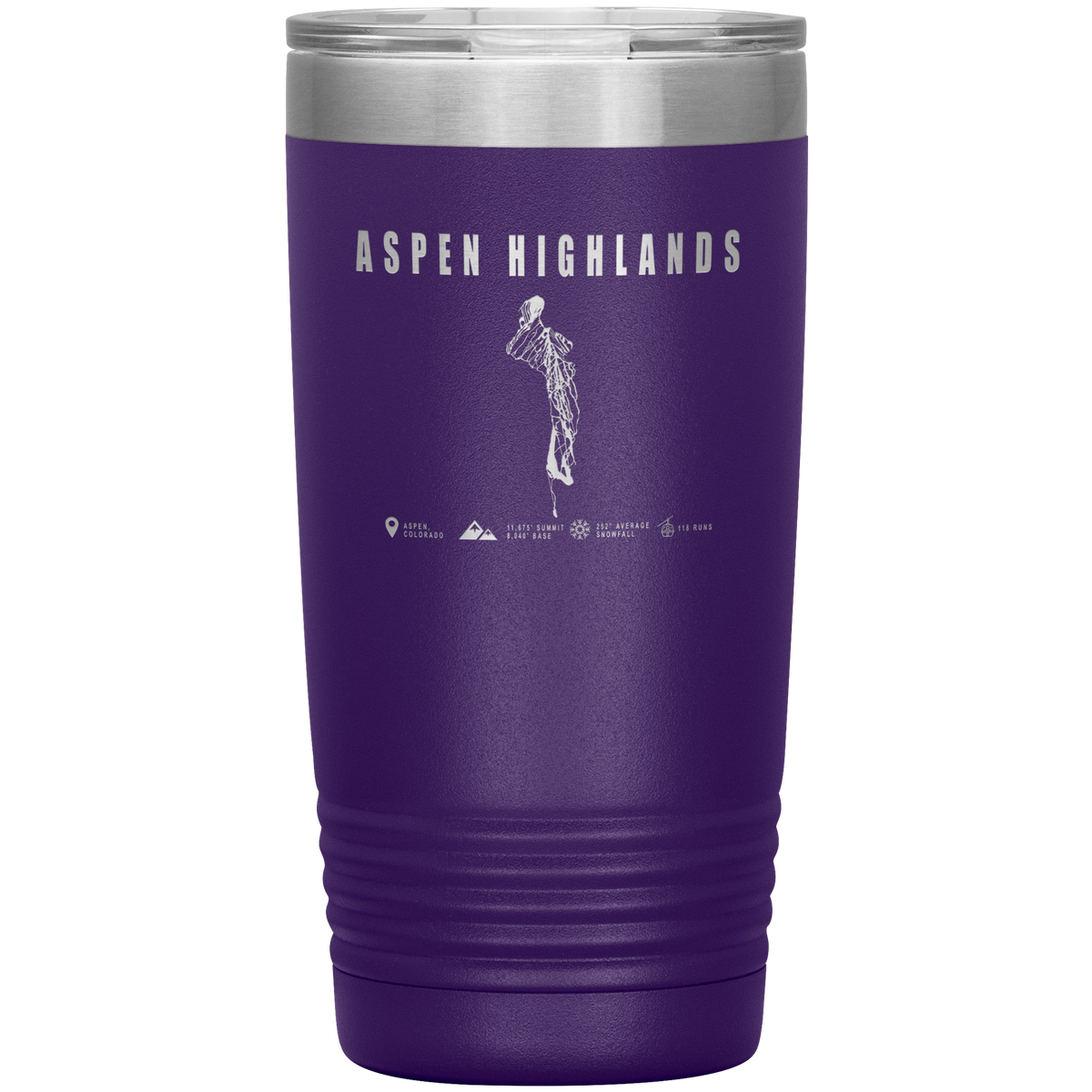 Aspen Highlands, Colorado Ski Resort 20oz Tumbler - Powderaddicts