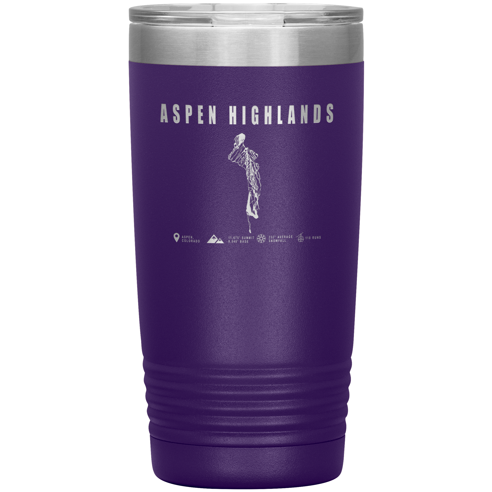 Aspen Highlands, Colorado Ski Resort 20oz Tumbler - Powderaddicts