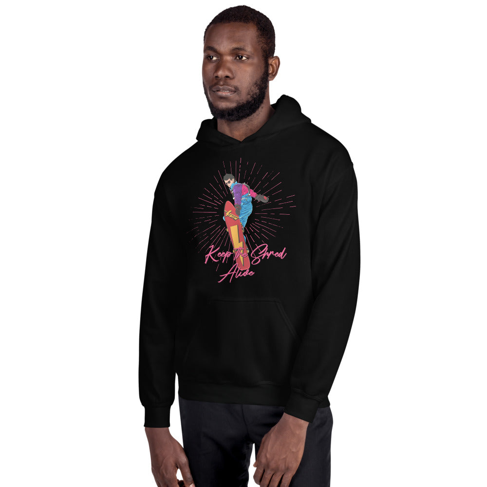 KEEP THE SHRED ALIVE, SNOWBOARDING Unisex Hoodie - Powderaddicts
