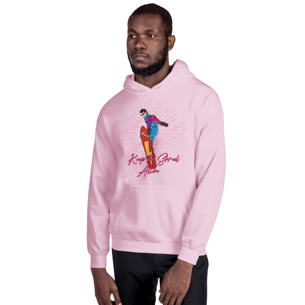 KEEP THE SHRED ALIVE, SNOWBOARDING Unisex Hoodie - Powderaddicts