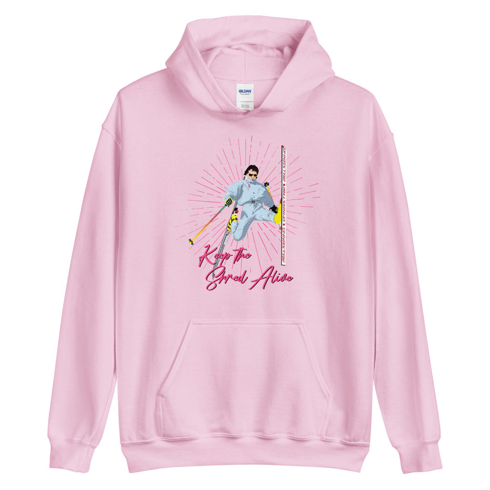 KEEP THE SHRED ALIVE, SKIING Unisex Hoodie - Powderaddicts